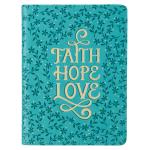 JL 463 Notisbok Luxleather - Faith Hope Love